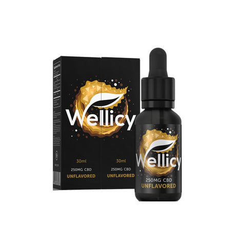 Wellicy: Unflavored CBD Vape Additive & Oil (250mg)