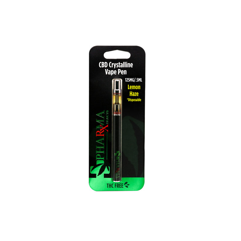 PharmaXtracts: Lemon Haze CBD Disposable Vape Pen (125mg)