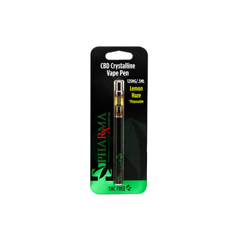 PharmaXtracts: Lemon Haze CBD Disposable Vape Pen (125mg)