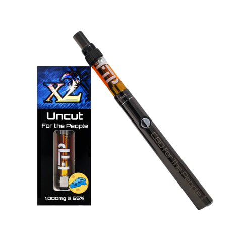 CBD For The People: X2 Uncut Wax Cartridge with Terpenes (1000mg @ 65%)