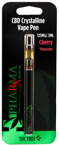 PharmaXtracts: Cherry CBD Disposable Vape Pen (125mg)