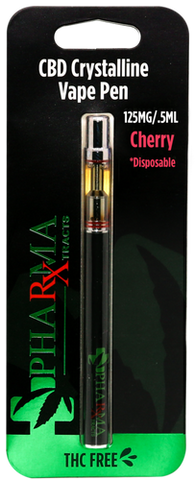 PharmaXtracts: Cherry CBD Disposable Vape Pen (125mg)