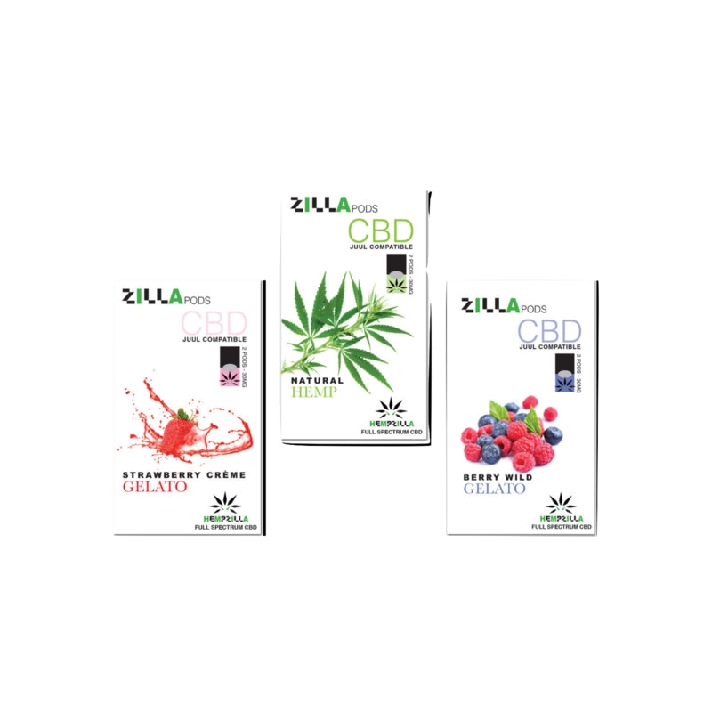 Hempzilla: CBD Zilla Vape Pods Original Multipack CBDTeas Hempzilla: CBD Zilla Vape Pods Original Multipack CBDTeas