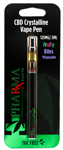 PharmaXtracts: Fruity Bites CBD Disposable Vape Pen (125mg)