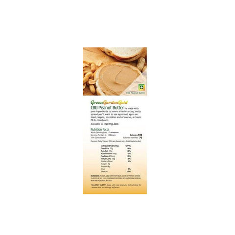 Green Garden Gold: CBD Peanut Butter Spread