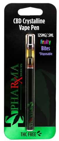 PharmaXtracts: Fruity Bites CBD Disposable Vape Pen (125mg)