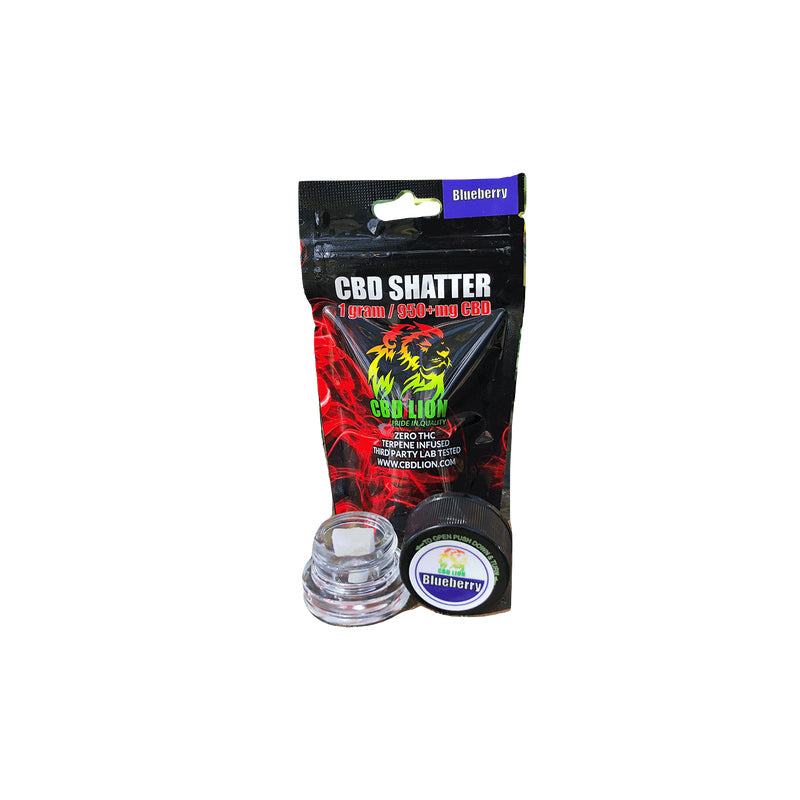 CBD Lion: Blueberry CBD Shatter (950mg)