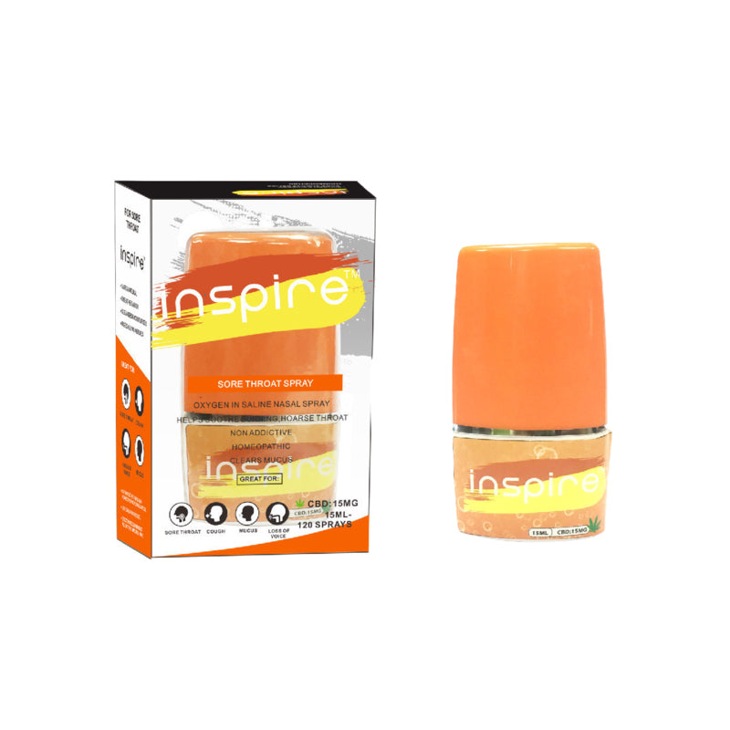 Cannapresso: Inspire Sore Throat CBD Oral Spray (15mg)