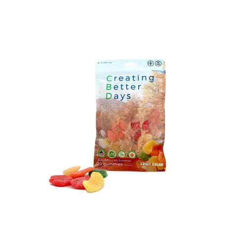 Creating Better Days: Nano-CBD Mixed Fruit Gummies (300MG)