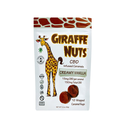 Giraffe Nuts: CBD Caramels Tabletop Pop Display