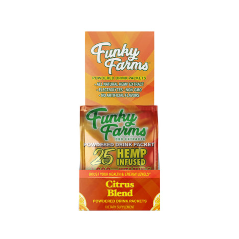 Funky Farms: Citrus CBD Infused Drink Mix (25mg) Display Box