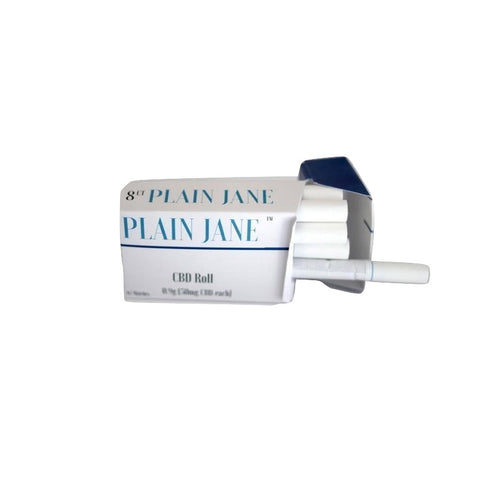 Plain Jane: Hemp PreRolls Joints 8-Count Carton (576mg)