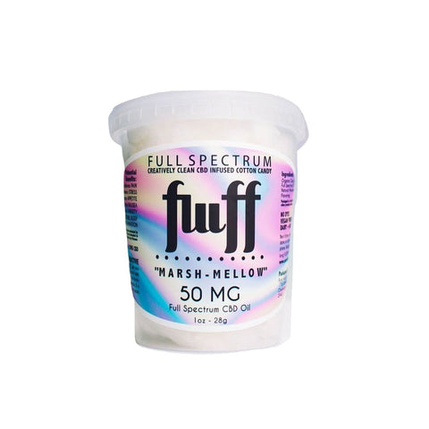 Pure Fluff: Full Spectrum CBD Marash-Mellow Cotton Candy (50mg)