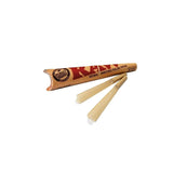 RAW: Classic Unrefined 1 1/4 Unrefined Hemp Pre-Rolled Cones Display Box