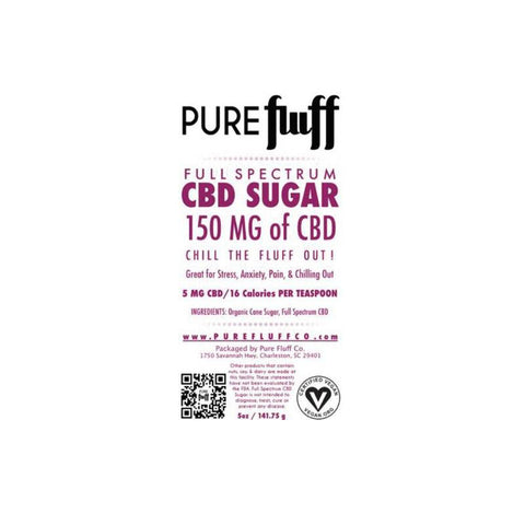 Pure Fluff: Full Spectrum CBD Sugar (150mg) Case of 12