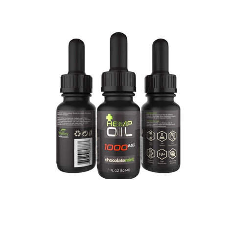 Wellicy: Chocolate Mint MCT CBD Oil Tincture (1000mg)