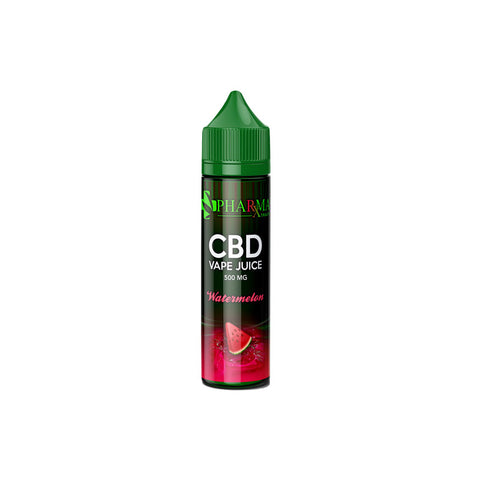 PharmaXtracts: Watermelon CBD Vape Juice (500mg)