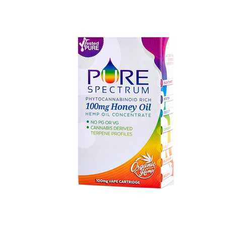 Pure Spectrum: Bubble Gum Honey Oil Cartridge (100mg)