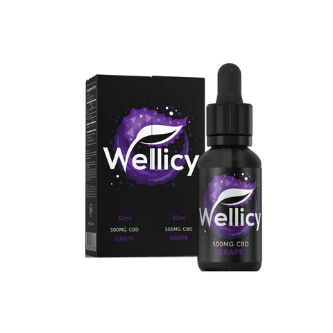 Wellicy: Grape CBD E-Liquid & Oil (500mg)