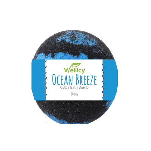 Wellicy: Ocean Breeze CBDa Bath Bomb (50mg)