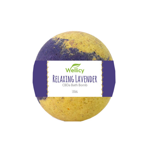 Wellicy: Relaxing Lavender CBDa Bath Bomb (50mg)