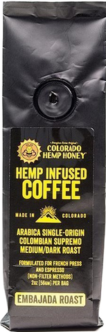 Colorado Hemp Honey: CBD Hemp Infused Coffee (43mg) Case of 12